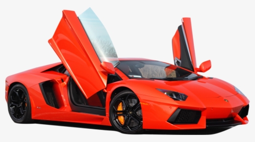 Lamborghini In Red Colour, HD Png Download, Transparent PNG