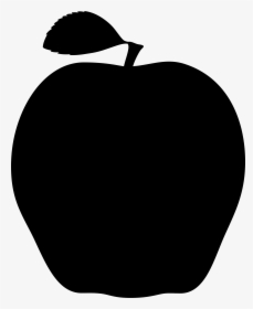 Apple Silhouette - Apple Clipart Black, HD Png Download, Transparent PNG