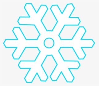 Blue,angle,symmetry - Snowflake Art Clip, HD Png Download, Transparent PNG