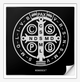 St Benedict Medal Holy Cross Sticker   Class - Saint Benedict Medal, HD Png Download, Transparent PNG
