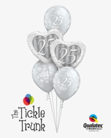 Transparent Silver Balloons Png - Chrome Balloon Bouquet Qualatex, Png Download, Transparent PNG