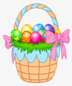 Transparent Easter Basket Png Clipart Picture - Transparent Background Easter Basket Clipart, Png Download, Transparent PNG