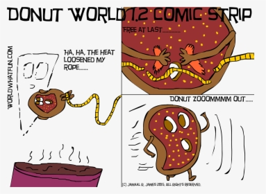 Transparent Cartoon Donut Png - Cartoon, Png Download, Transparent PNG