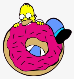 Simpsons Donut Png - Homer Simpson Donuts Png, Transparent Png, Transparent PNG