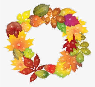Autumn Leaves Frame , Png Download - Vector Graphics, Transparent Png, Transparent PNG
