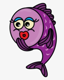 How To Draw A - Cute Fish Drawing, HD Png Download, Transparent PNG