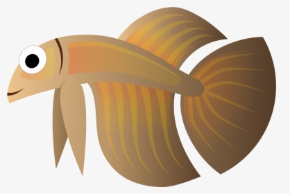 Clipart Brown Fish Transparent, HD Png Download, Transparent PNG