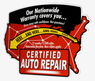 We Are A Certified Auto Repair Shop - Automobile Repair Shop, HD Png Download, Transparent PNG