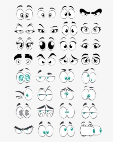 Comics Eye Cartoon Collection Element Free Hq Image - Funny Eye Vector, HD Png Download, Transparent PNG