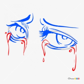 Transparent Eyes Cartoon Png - Cartoon Crying Eyes Drawing, Png Download, Transparent PNG