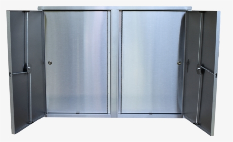Large Twin Double Door Narcotic Cabinet With 8 Shelves, - Shower Door, HD Png Download, Transparent PNG