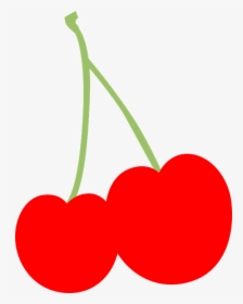 Cherry, Fruit, Fresh, Sweet, Two, Earring, Tasty, Red - Cherry Silhouette Png, Transparent Png, Transparent PNG
