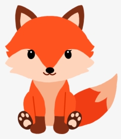 #fox #baby #cartoon #babyfox #kit #cub #pup #clipart - Set Vector Woodland Animals, HD Png Download, Transparent PNG