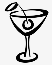 Vector Illustration Of Mixed Drink Cocktail Alcohol - Cocktail Clipart, HD Png Download, Transparent PNG