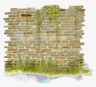 #ftestickers #garden #grass #ivy #wall #brick - Mur Png, Transparent Png, Transparent PNG
