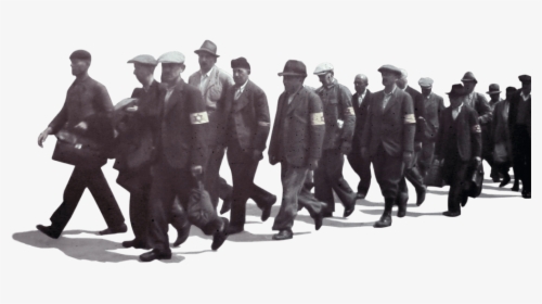Hungarian Jewish Men Forced To March In The Munkaszolgálat - Military Officer, HD Png Download, Transparent PNG