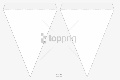 Pennant Template Image With - Triangle Pennant Banner Png, Transparent Png, Transparent PNG