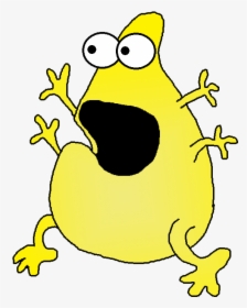 Monster Clipart Yellow - Cartoon, HD Png Download, Transparent PNG