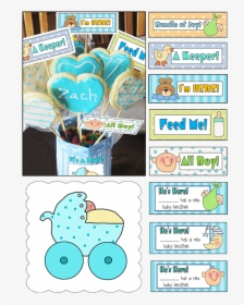 Printable Baby Shower Ideas Cookie Gram It S A Boy, HD Png Download, Transparent PNG