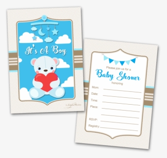 20 Baby Shower Cards And 20 Envelopes It S A Boy - Cartoon, HD Png Download, Transparent PNG