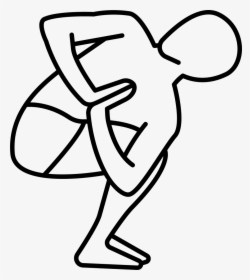 Man On Squat Position Turning Waist - Squatting Position, HD Png Download, Transparent PNG