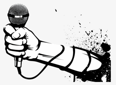 Hand Holding Microphone Png, Transparent Png, Transparent PNG