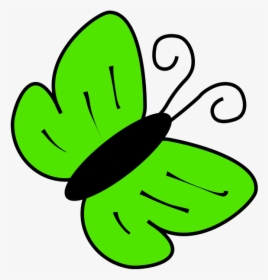 Clipart Butterflies - Green Butterfly Clipart, HD Png Download, Transparent PNG
