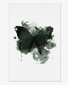 Green Butterfly Art Card - Art, HD Png Download, Transparent PNG