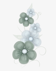 Green Flowers Png By Pvs By Pixievamp Stock - Transparent Green Flowers Png, Png Download, Transparent PNG