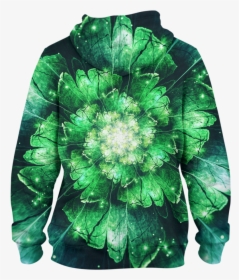 Green Flowers Pullover Hoodie - Artificial Flower, HD Png Download, Transparent PNG
