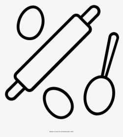 Cooking Utensils Coloring Page - Microscope Logo Line Art, HD Png Download, Transparent PNG