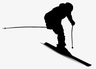 Ski Poles Line Angle Silhouette - Ski, HD Png Download, Transparent PNG