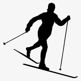 Cross Country Skier Silhouette, HD Png Download, Transparent PNG