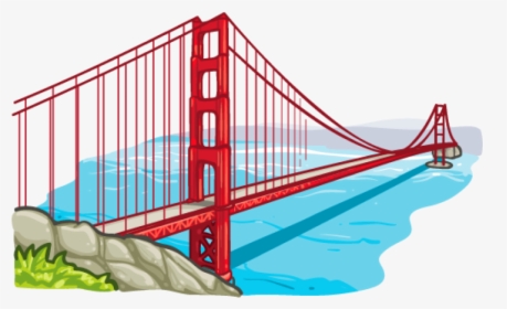 Transparent Stone Bridge Clipart - San Francisco Bridge Clipart, HD Png Download, Transparent PNG