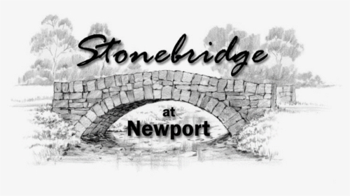 Stonebridge At Newport - Draw An Old Bridge, HD Png Download, Transparent PNG