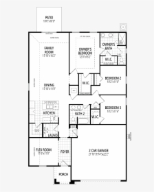 Mattamy Homes In Jacksonville - Floor Plan, HD Png Download, Transparent PNG