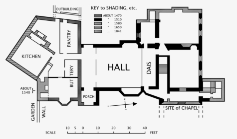 Floor-plan - Medieval House Floor Plan, HD Png Download, Transparent PNG