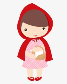 Red Riding Hood Clipart Happy Woman - Little Red Riding Hood Clip Art, HD Png Download, Transparent PNG