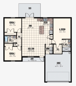 Synergy Homes Kingston Home Model Floor Plan - Floor Plan, HD Png Download, Transparent PNG