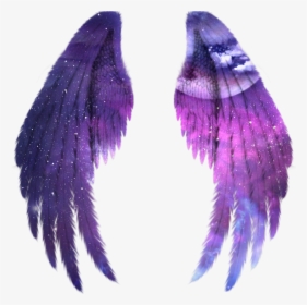 #wings #angel #angelwings #space #galaxy #stars #star - Angel Black Wings, HD Png Download, Transparent PNG