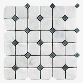 Bianco Perla Black Marble Hexagon Mosaic - Tile, HD Png Download, Transparent PNG