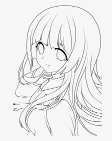 Anime Lines Png - Anime Female Mouth Drawing, Transparent Png, Transparent PNG