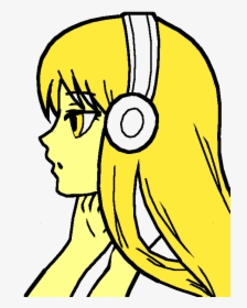 Anime Girl Small Drawing Clipart , Png Download - Anime Girl Not Colored, Transparent Png, Transparent PNG