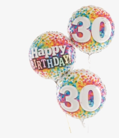 330 Rainbow Confetti Happy Birthday Trio, HD Png Download, Transparent PNG