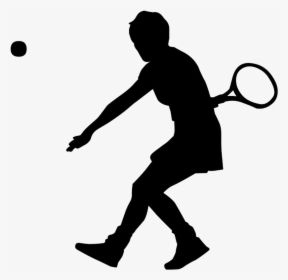 Tennis Clip Art - Silhouette Sports Clipart, HD Png Download, Transparent PNG