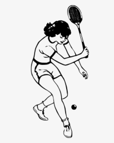 Drawing Of People Playing Badminton, HD Png Download, Transparent PNG