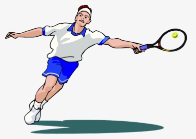 - Clip Art Of Tennis Player , Png Download - Playing Tennis Gif Png, Transparent Png, Transparent PNG