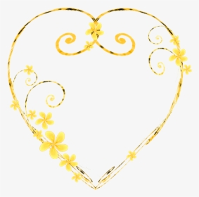 Filigree Jewellery Necklace Gold Clip Art - Transparent Filigree Heart Gold, HD Png Download, Transparent PNG