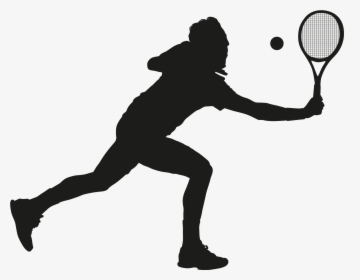 Clip Art People Playing Tennis Clipart - Cartoon Of Person Playing Tennis, HD Png Download, Transparent PNG