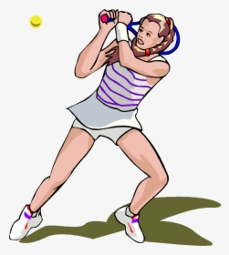 - Clipart Female Tennis Players Transparent Png , Png - Female Tennis Player Clipart Free, Png Download, Transparent PNG